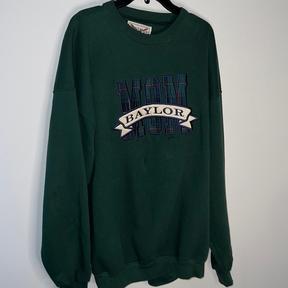 BAYLOR MOM green vintage sweatshirt Sz XXL from Oarsman